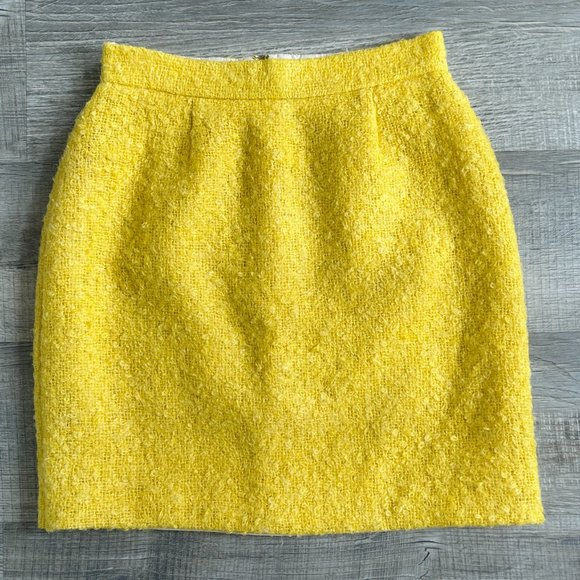 kate spade Yellow Gold Boucle Kylie Skirt (size 4) - Picture 7 of 12